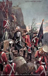 General Wolfe climbing The Heights of Abraham